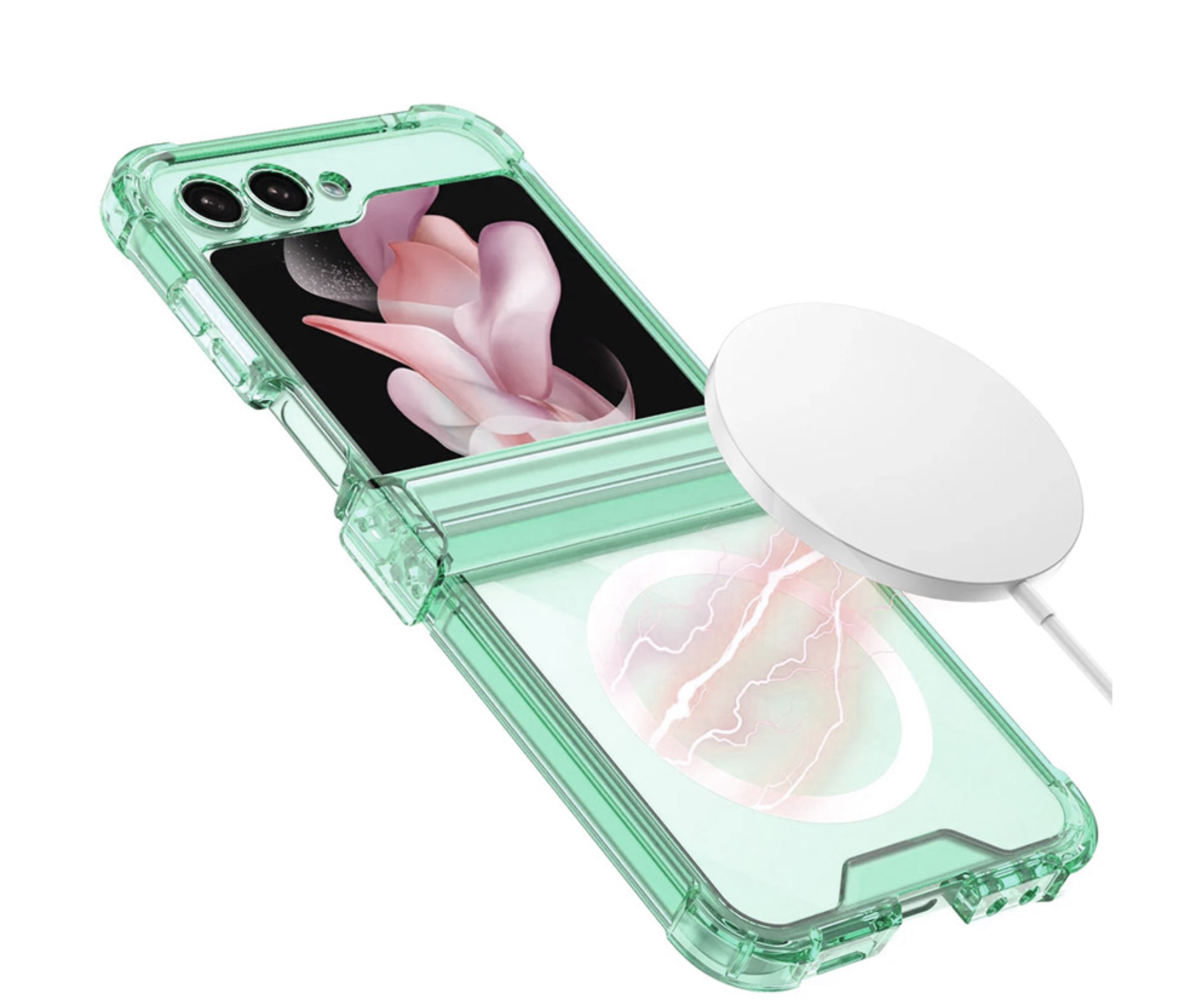 갤럭시 맥세이프 케이스 풀커버 힌지보호 퍼플, 갤럭시Z 플립6 - 상세 이미지 5