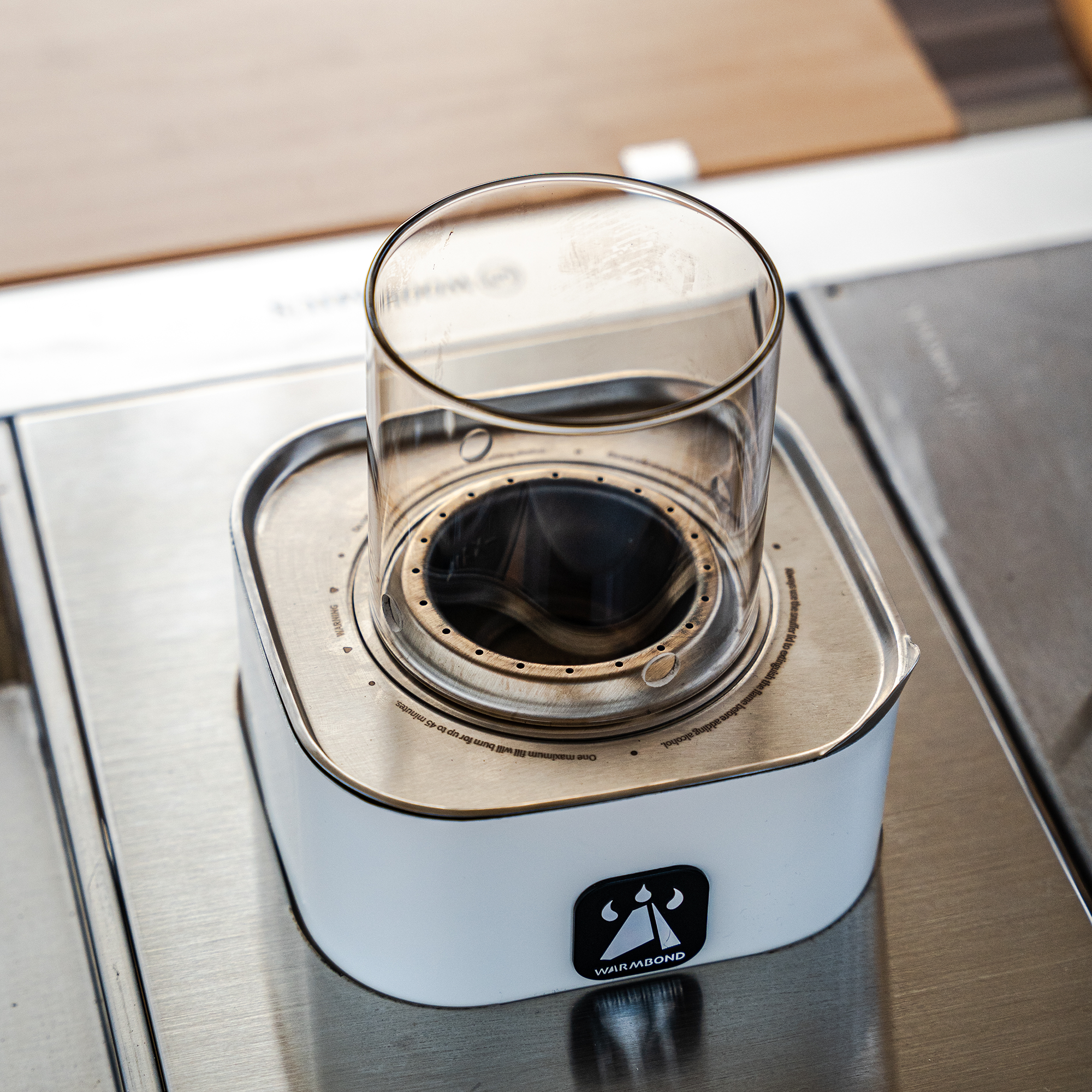 본드스토브 미니 파이어글라스 L 캠핑 불멍 난방 알콜 스토브