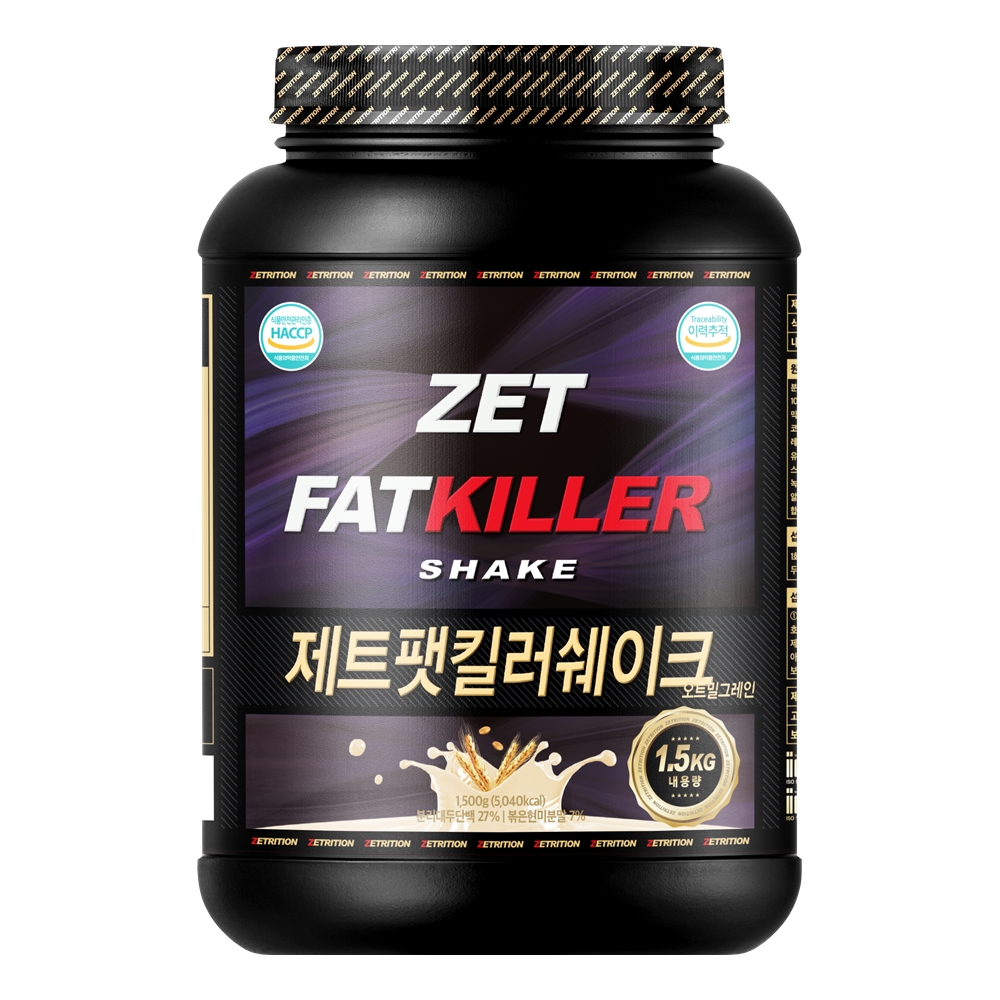 제트리션 제트팻킬러쉐이크 1500g 초코 식사대용 단백질 다이어트 프로틴 - 상세 이미지 5