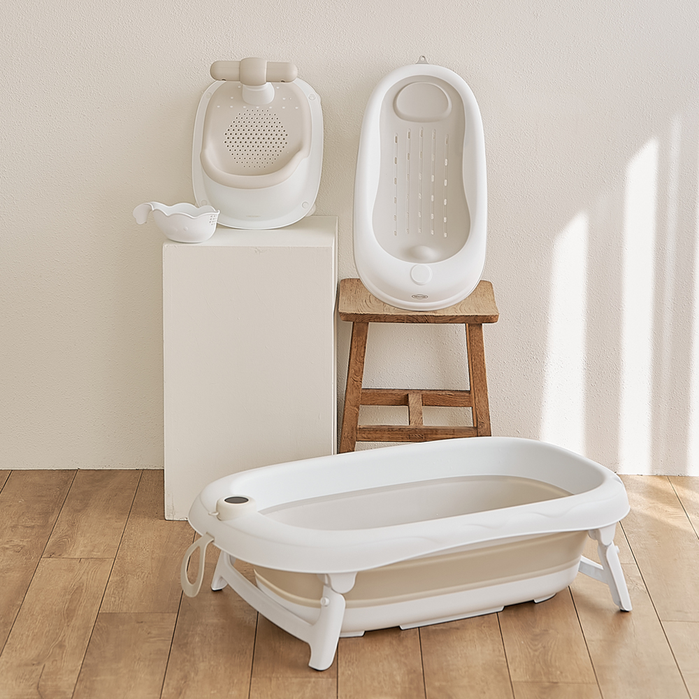 더마더 접이식 아기욕조 신생아욕조 디지털 탕온계