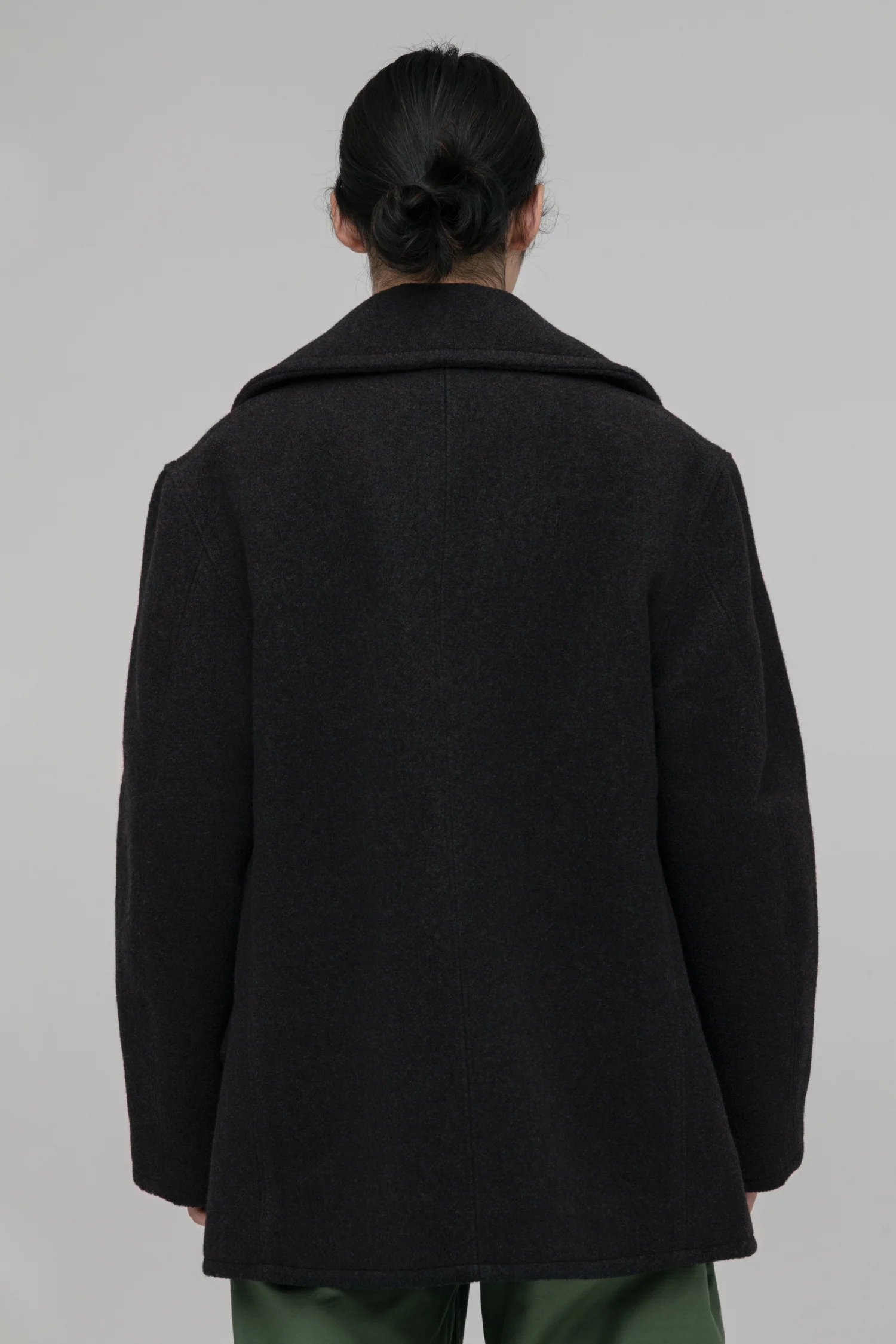 시오타 CIOTA Pea Coat 피코트 24AW 블랙 올리브 2컬러 - 상세 이미지 3