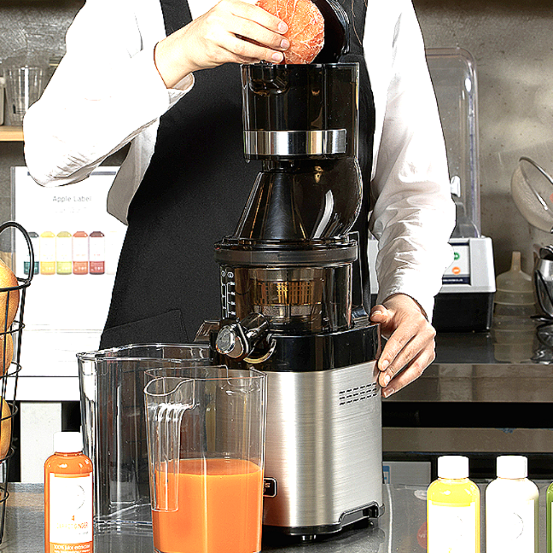 업소용착즙기 과즙기 오렌지 자동 녹즙기 야채 대형 카페 생즙기 토마토 쿠빙스 6000k