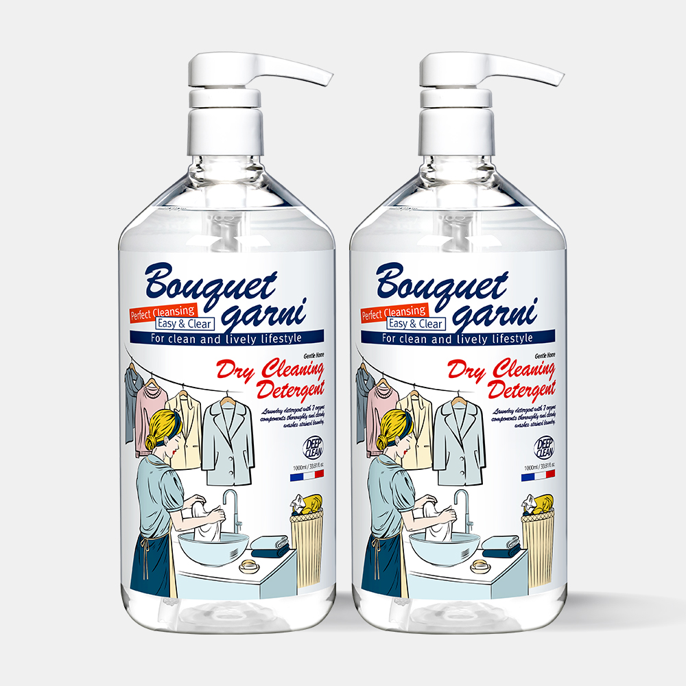 [2개] 부케가르니 젠틀 홈 드라이클리닝 전용 세제 1L