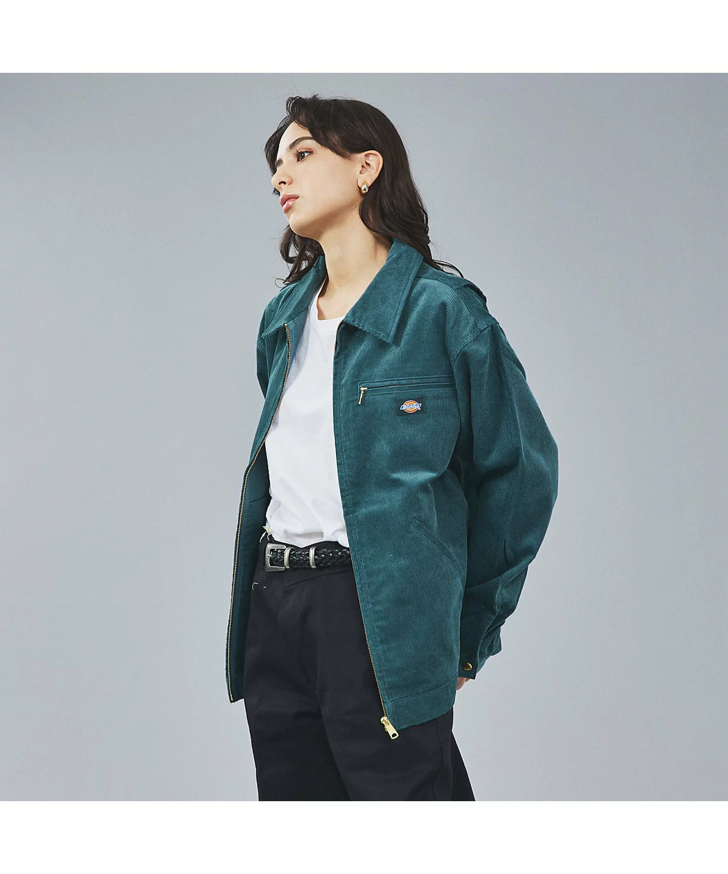 디키즈 재팬 Dickies 페인터 재킷 11웨일 코듀로이 네이비 브라운 그린 3컬러 - 상세 이미지 3