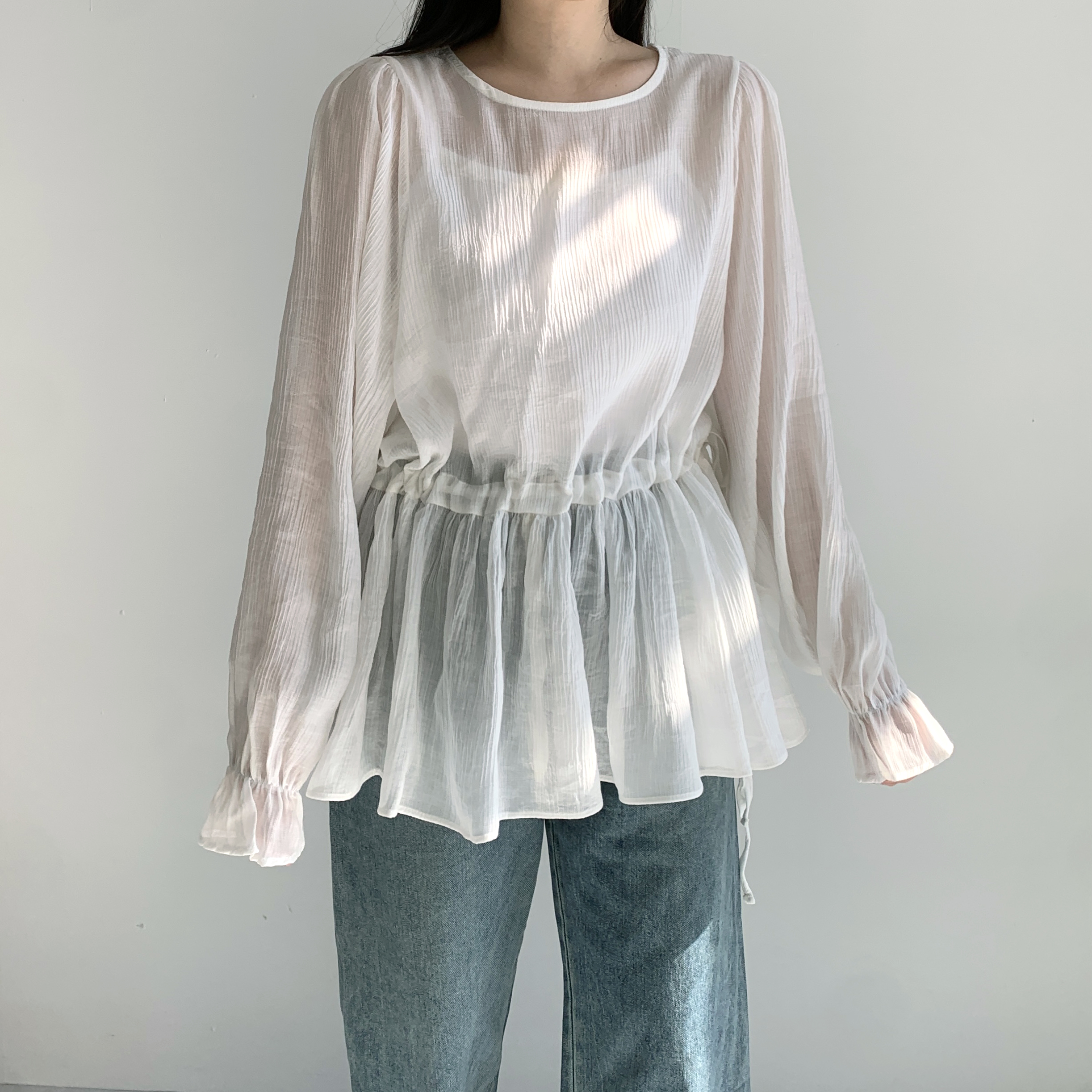 쉬폰블라우스 프릴블라우스 레이어드블라우스 이미지 6