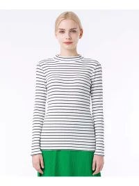 라코스테 LACOSTE 여성 반목 목폴라 티셔츠 4컬러 이미지 7