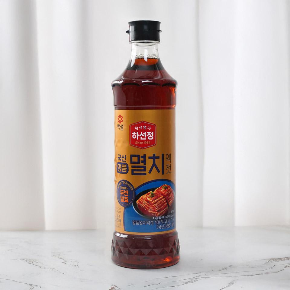 메가마트 CJ 하선정 남해안 명품 멸치액젓 1kg - 메인 이미지