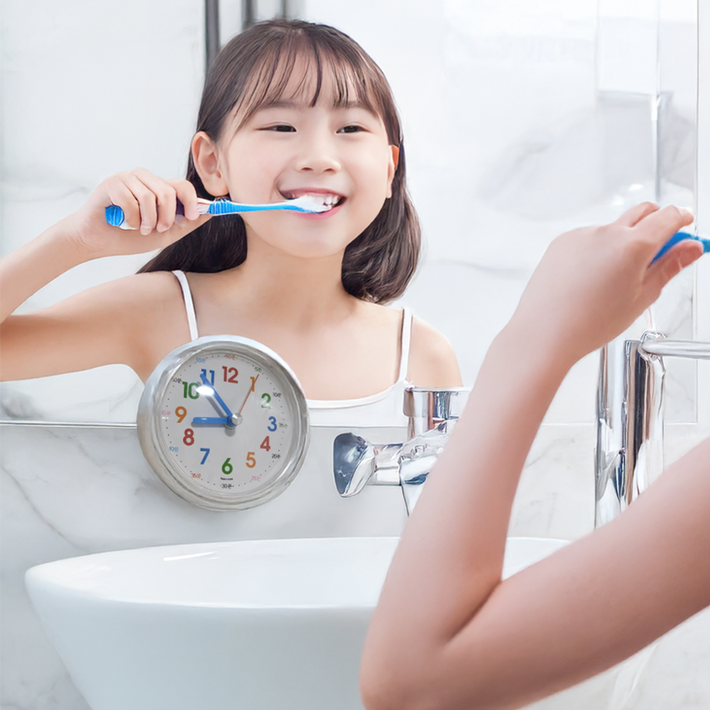 이지투씨 방수 화장실시계 교육용 욕실시계 흡착 주방 화장실