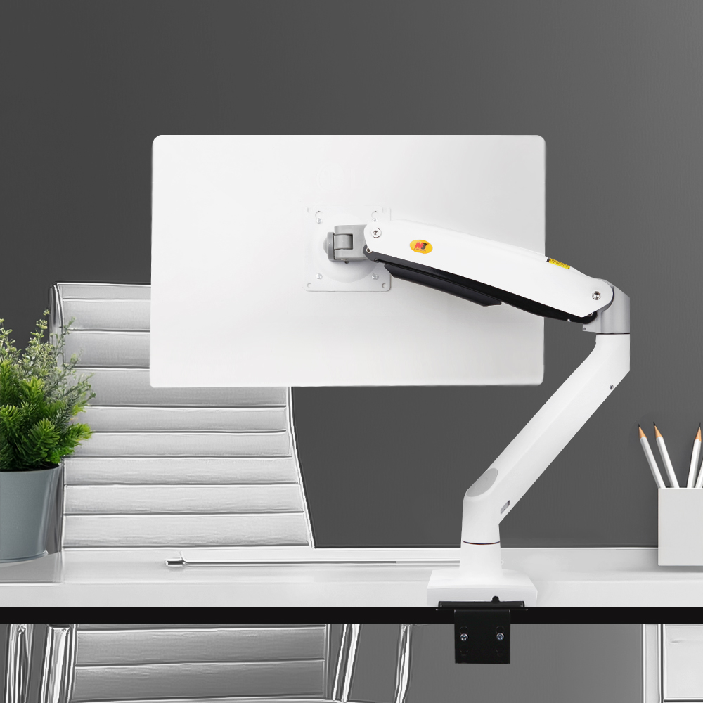 노스바유 NB F100A 화이트 고중량 싱글 모니터암 거치대