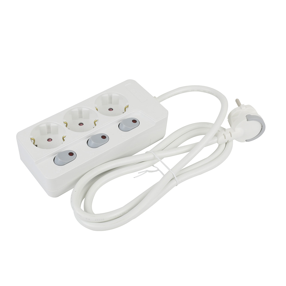 아남 납작플러그 국산 멀티탭 개별 3구 1.5M 전기 스위치 멀티콘센트