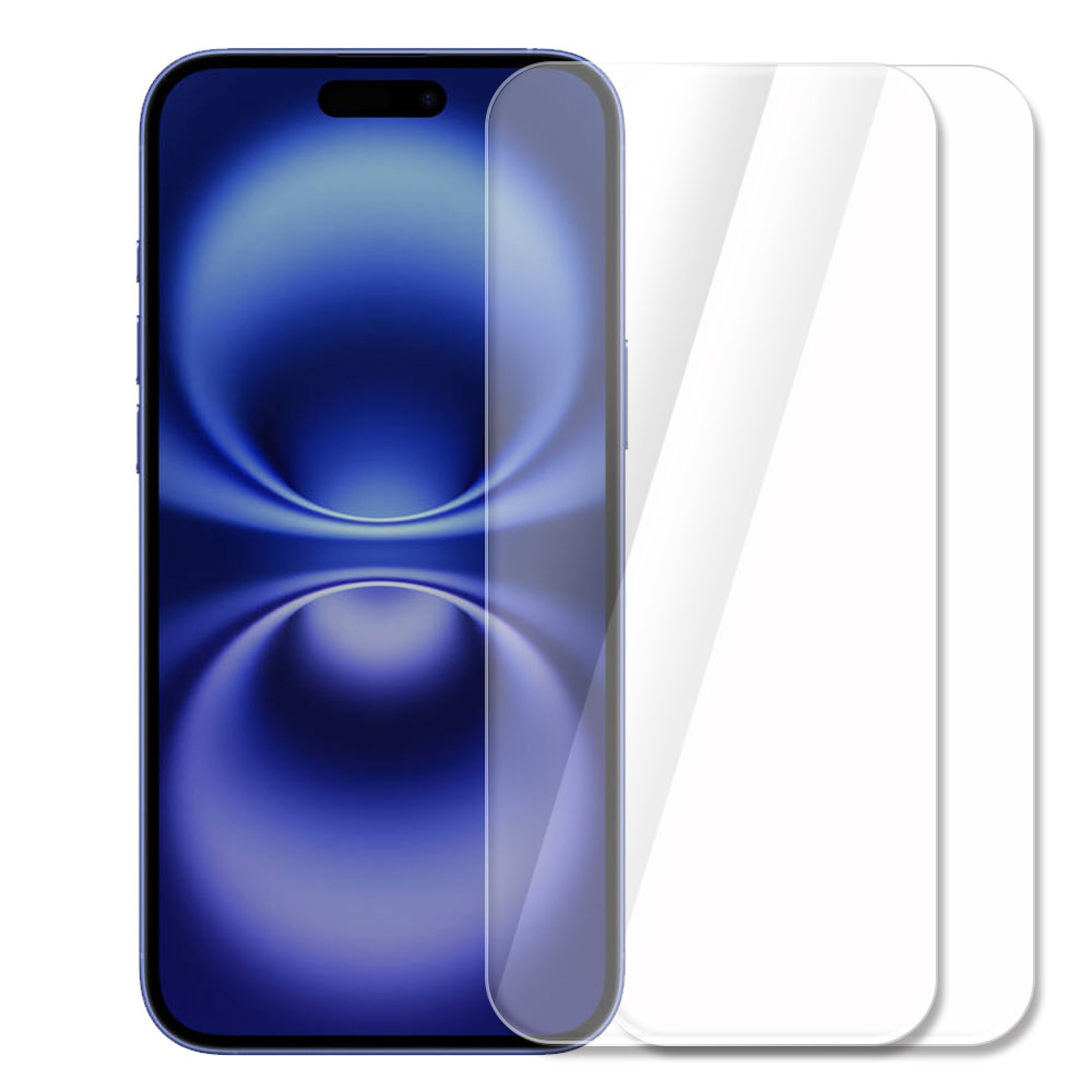 강화유리필름 아이폰16, 2매입 - 상품 이미지