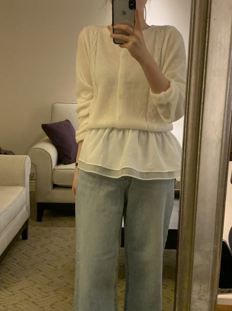 사선 워싱 데님 상세 이미지 9