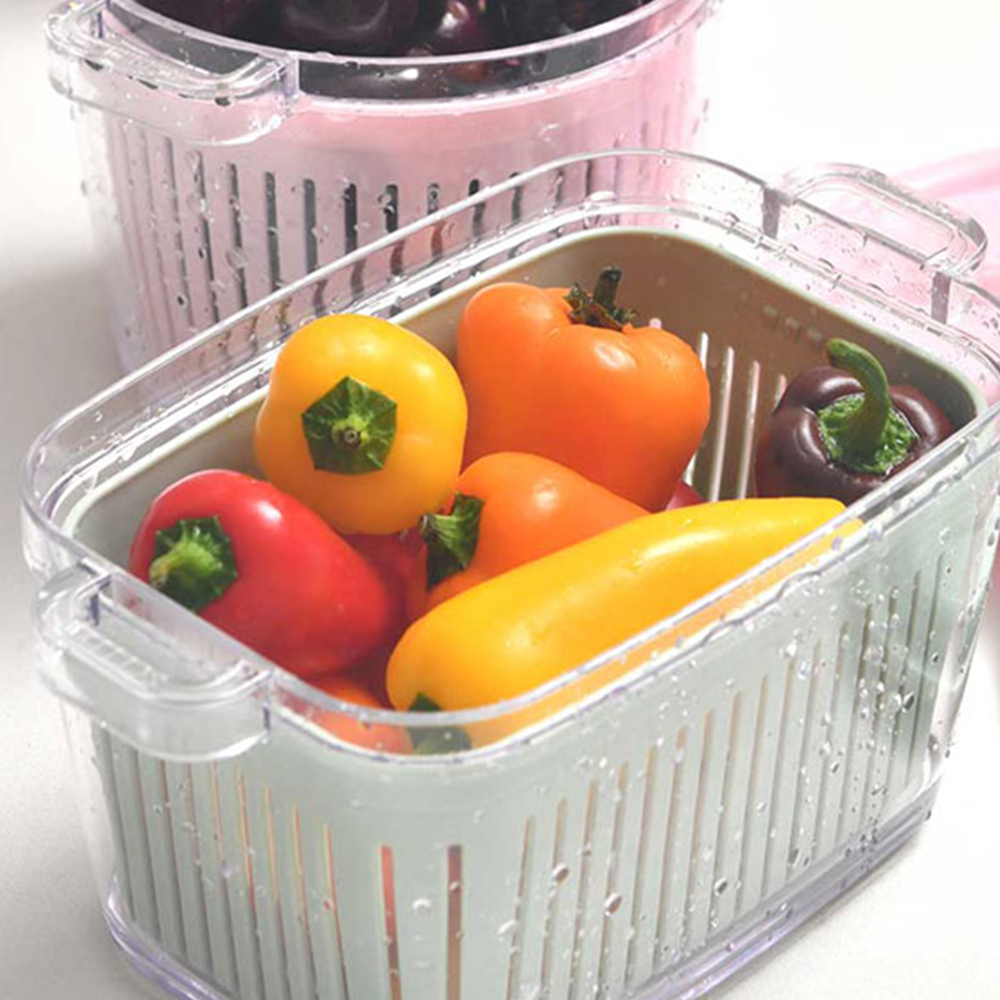 과일세척 채반밀폐용기 야채세척 물빠짐반찬통 방울토마토 파프리카