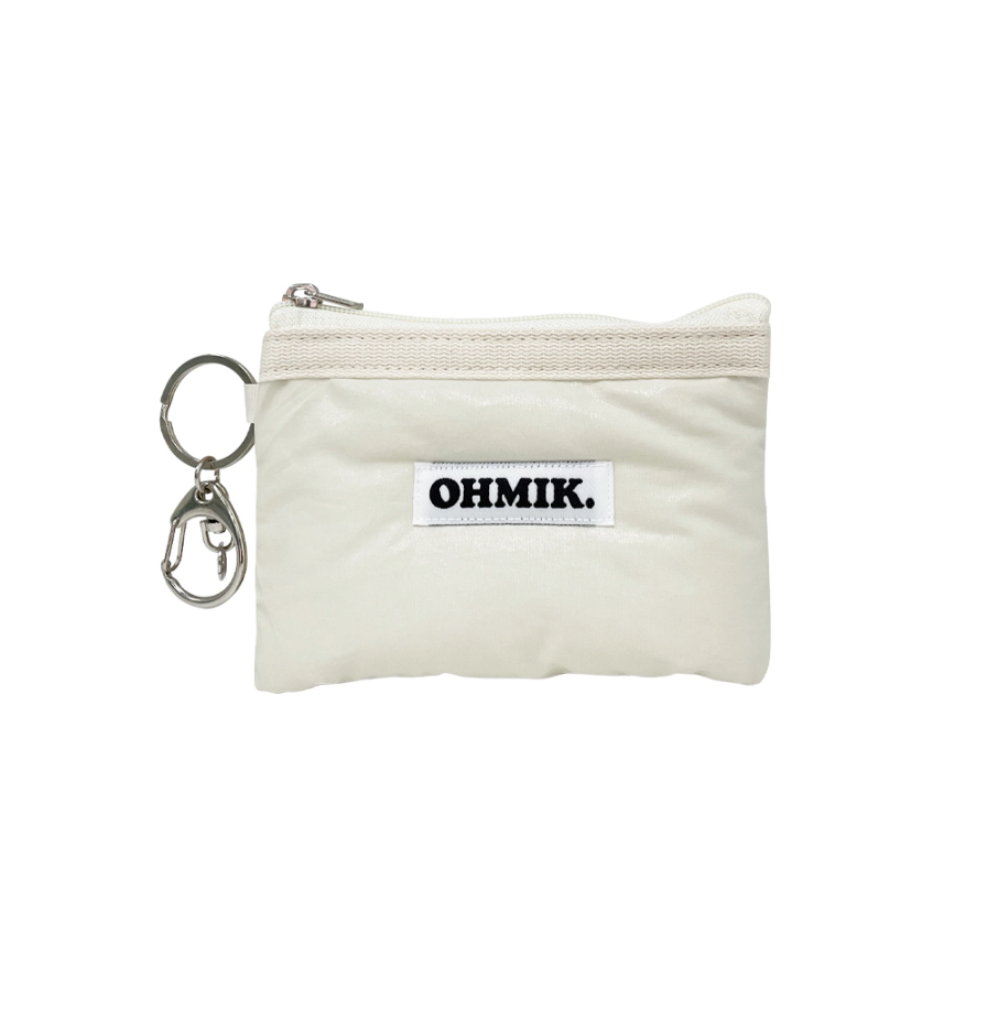 오미크 패딩 파우치 padded Pouch - 펄 화이트 - 상품 이미지