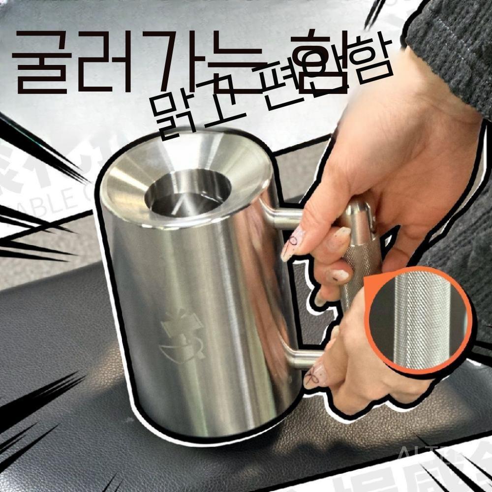 덤벨 머그컵 아령컵 근력운동 물컵 아령 무거운 머그잔 헬창 6kg 100ml - 상세 이미지 3