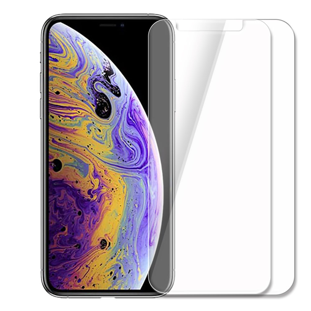 강화유리필름 아이폰XS 맥스, 2매입 - 상품 이미지