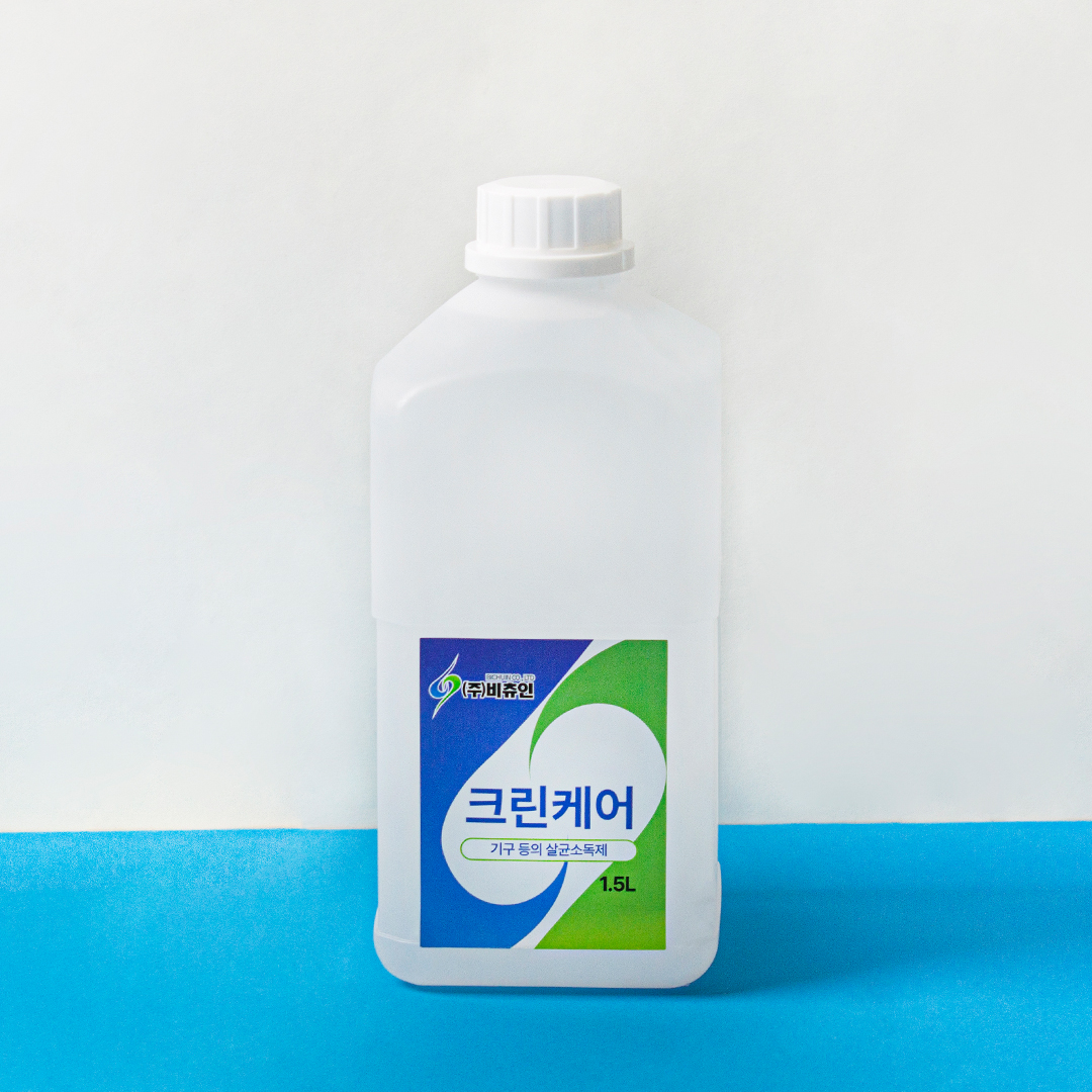 비츄인 크린케어 순수케어 알콜 58.8 주방기구 뿌리는소독제 1.5L, 12개 - 상세 이미지 2