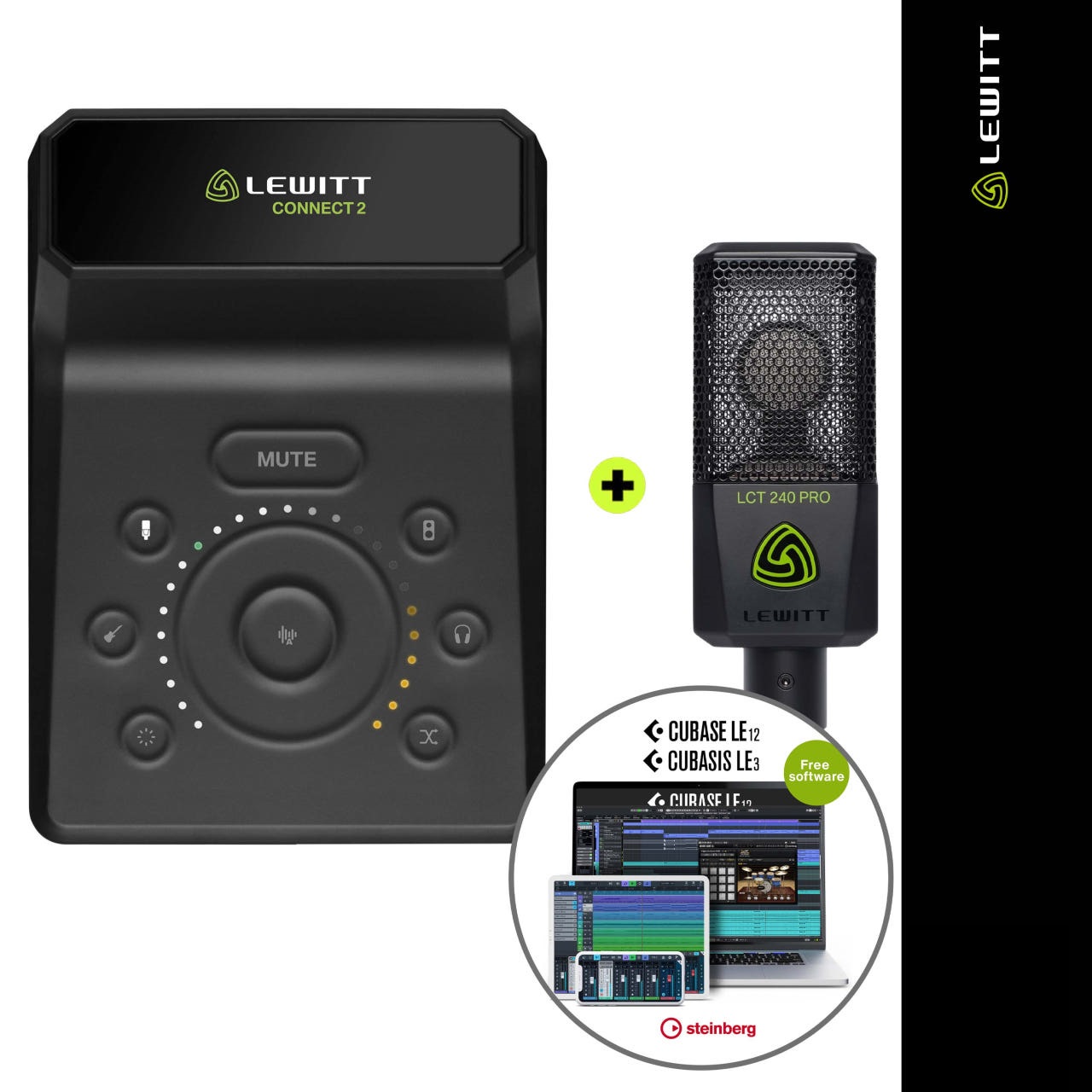 LEWITT CONNECT2+LCT240 커넥트2 르윗 오디오 인터페이스 방송용 홈레코딩 오인페