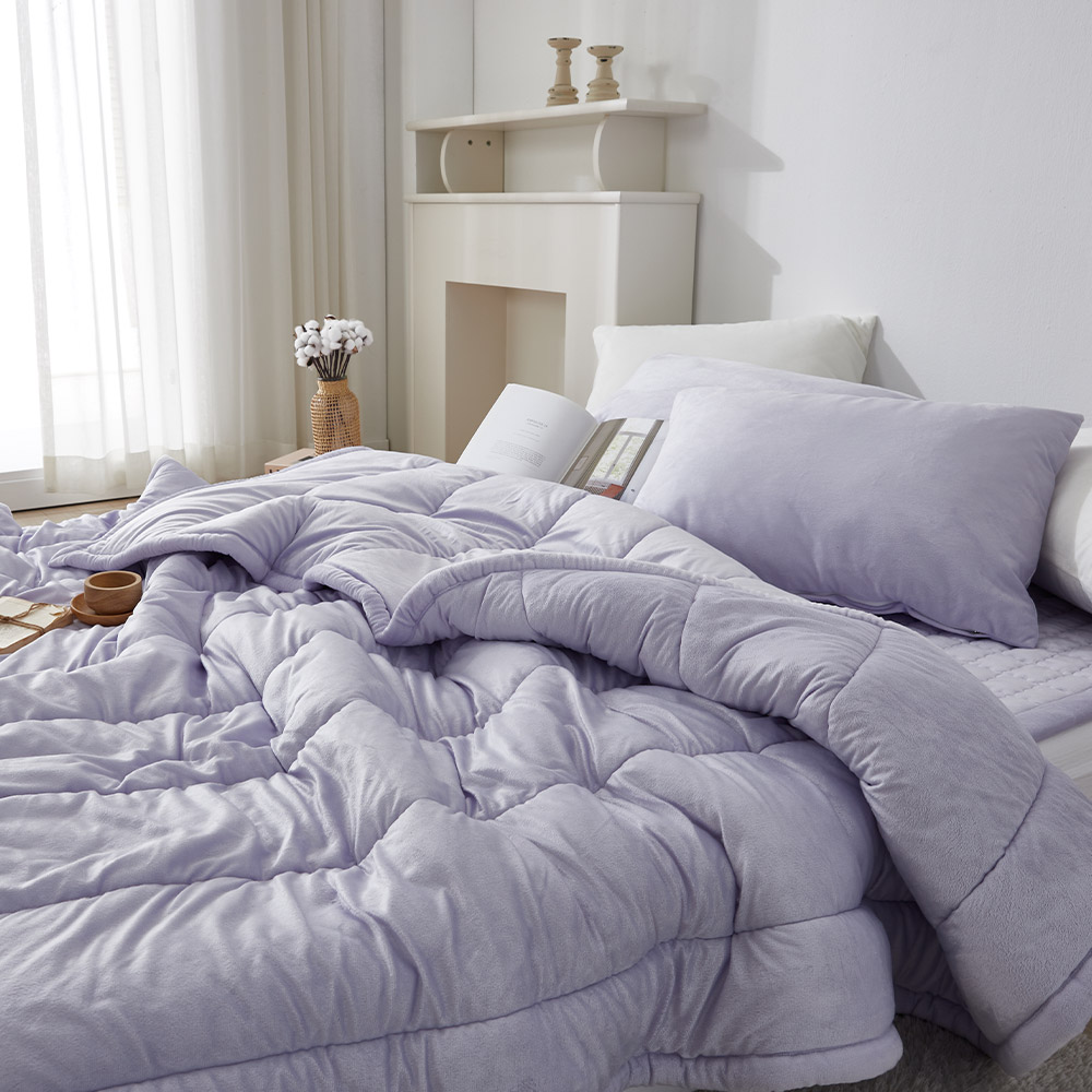 실크 알러지케어 가벼운 봄 가을 포근한 극세사 이브자리 차렵 이불 SS