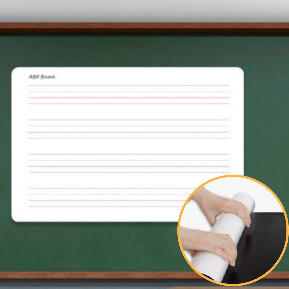 600x400 알파벳 필기 연습 영어 붙이는자석화이트보드 고무 - 상품 이미지
