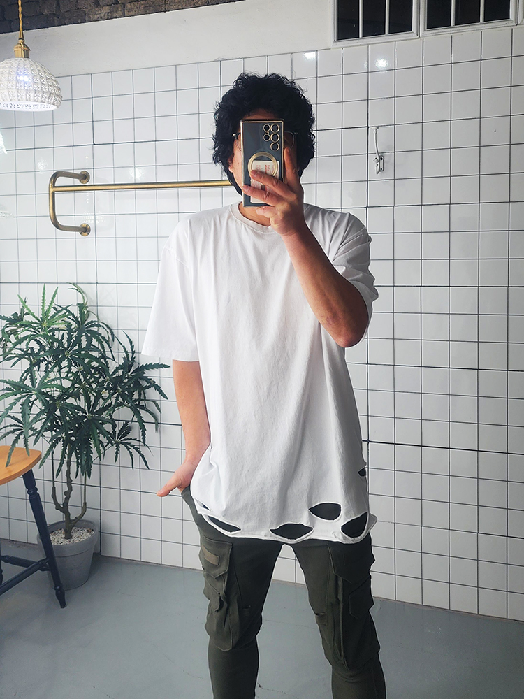 2컬러 빈티지 면 반소매 이너 티셔츠 - 상품 이미지