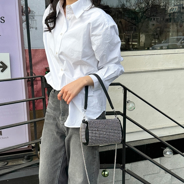 쇼핑센트럴 스터드 미니 크로스백 : 쇼핑센트럴