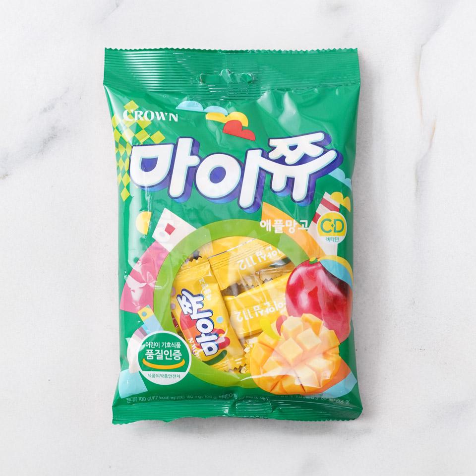메가마트 크라운 마이쮸 필로우 애플망고 100g - 메인 이미지