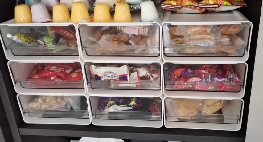 화장품화장대 정리서랍장 적층형수납함서랍 층층이서랍장정리함 탕비실과자정리함 약투명슬라이딩대형 이미지 8