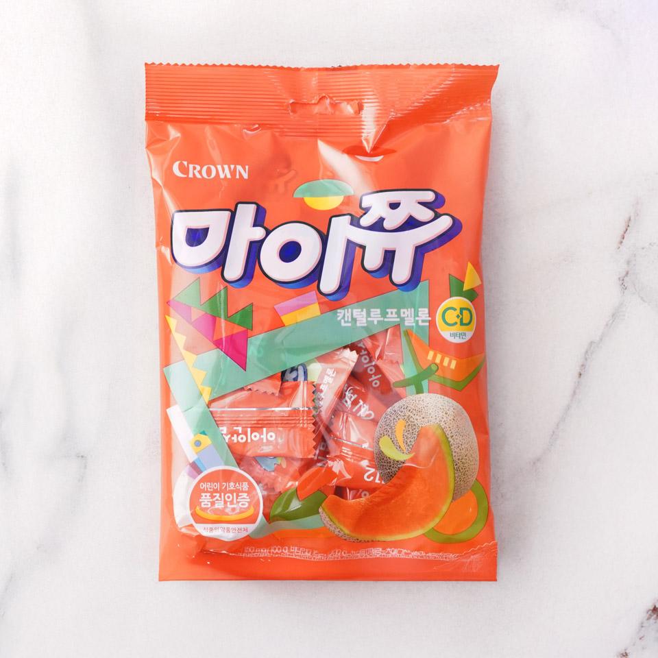 메가마트 크라운 마이쮸 필로우 캔털루프 멜론 100g - 상품 이미지