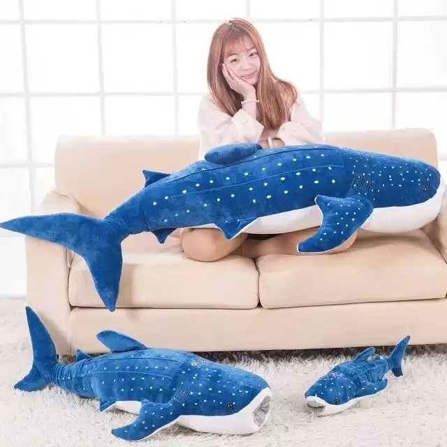고래상어 인형 베개 애착인형 바디필로우 고래인형 푹신한 상어 대형 쿠션 - 상세 이미지 3