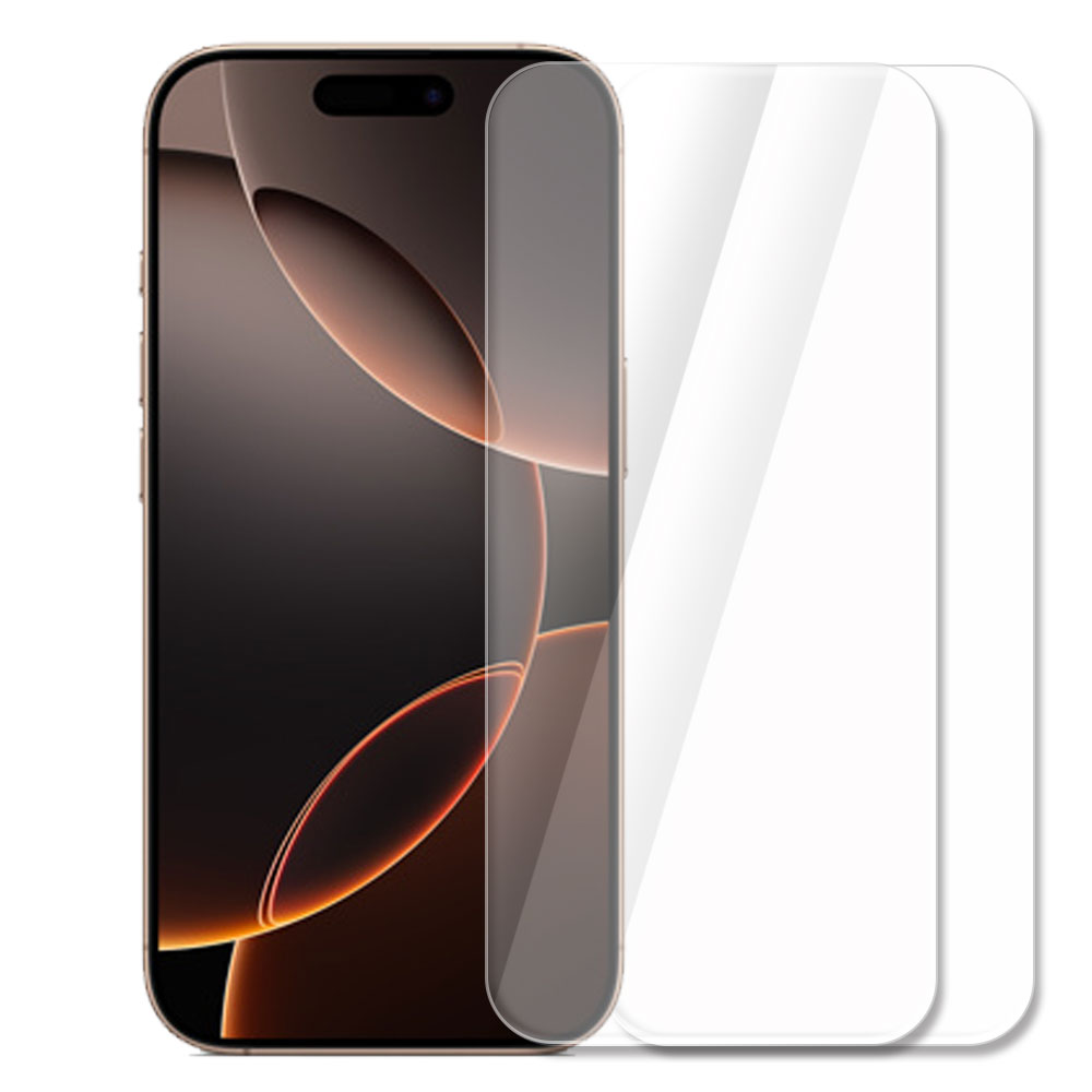 강화유리필름 아이폰16 프로, 2매입 - 상품 이미지