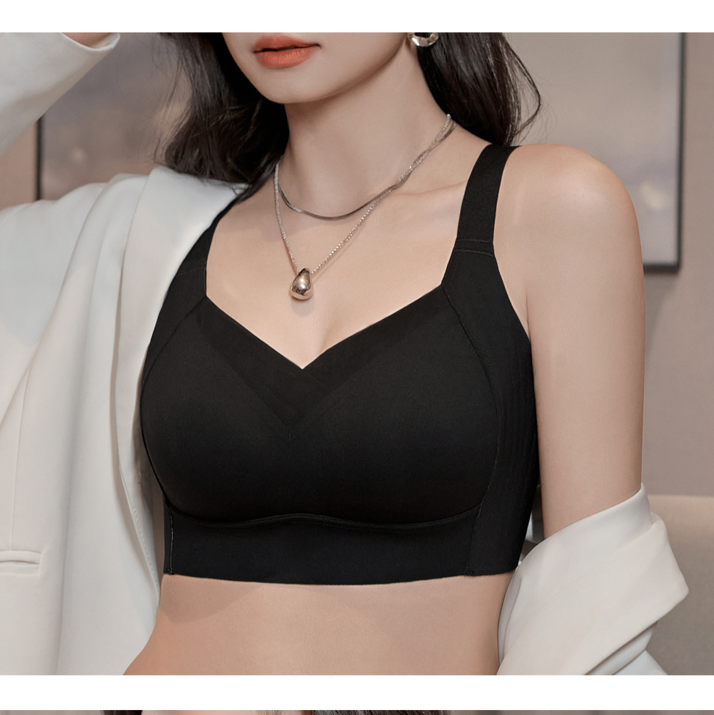 노와이어 처진가슴 등살커버 가슴모아주는 빅사이즈 미니마이저브라 상세 이미지 54
