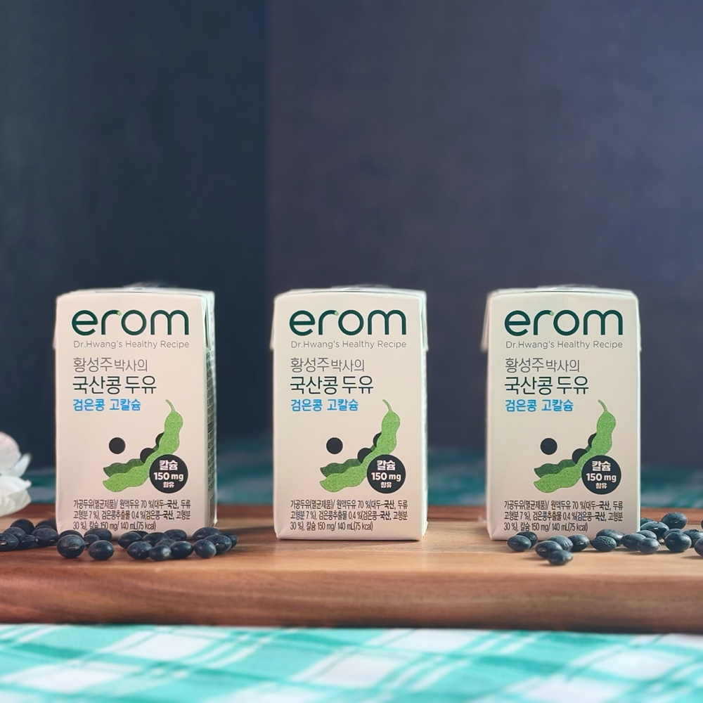 이롬 황성주 검은콩두유 검정콩 고칼슘 140ml, 72개