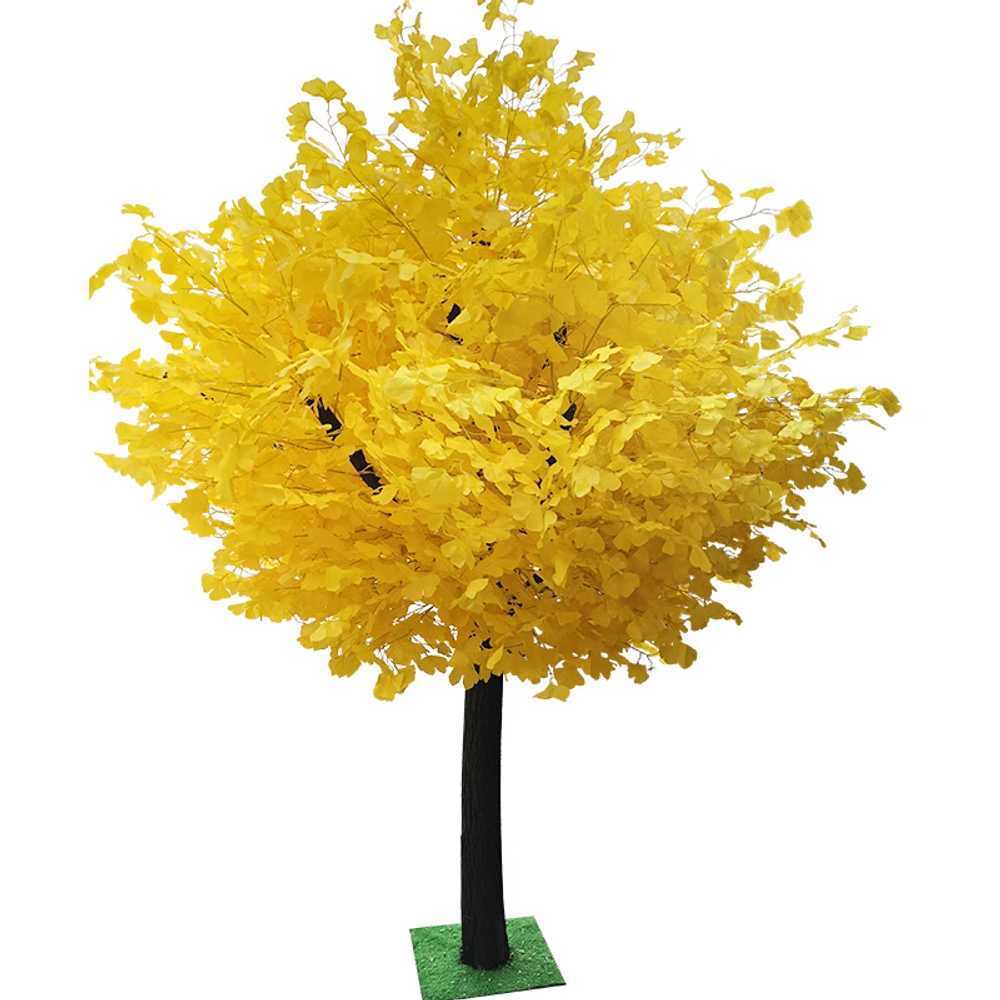 인조 은행나무 생화같은조화 배경 장식 촬영 소품 원형 150x180cm - 상품 이미지