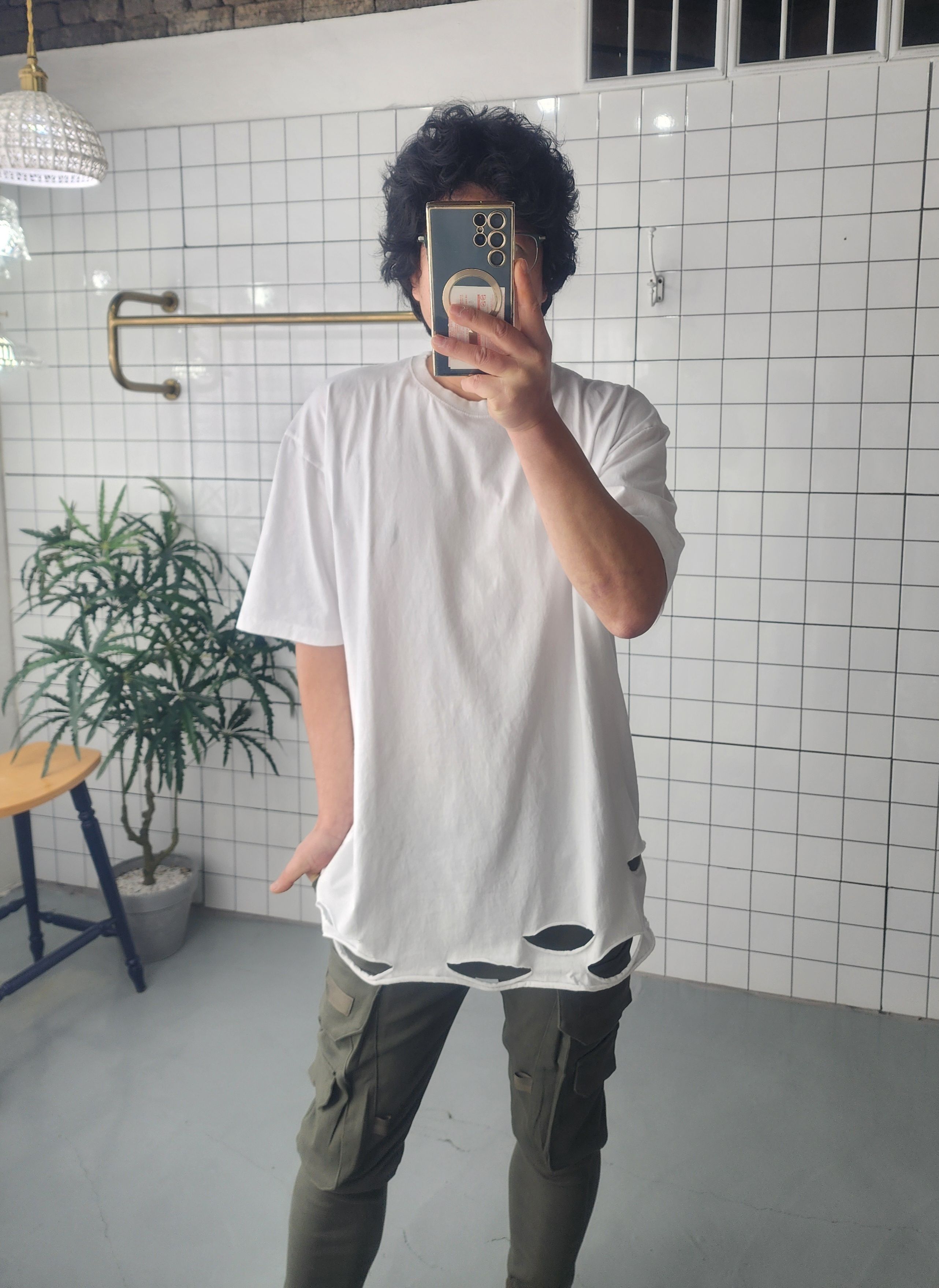 2컬러 빈티지 면 반소매 이너 티셔츠 - 상세 이미지 3