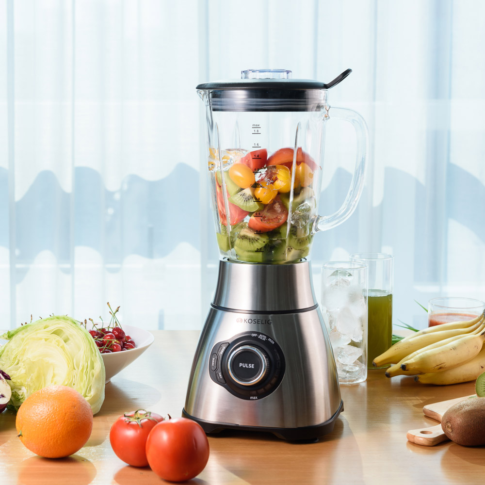 코슬리 초고속 블렌더 YB-S03G 강화유리 믹서기 1800W 강력모터 파워 블렌딩