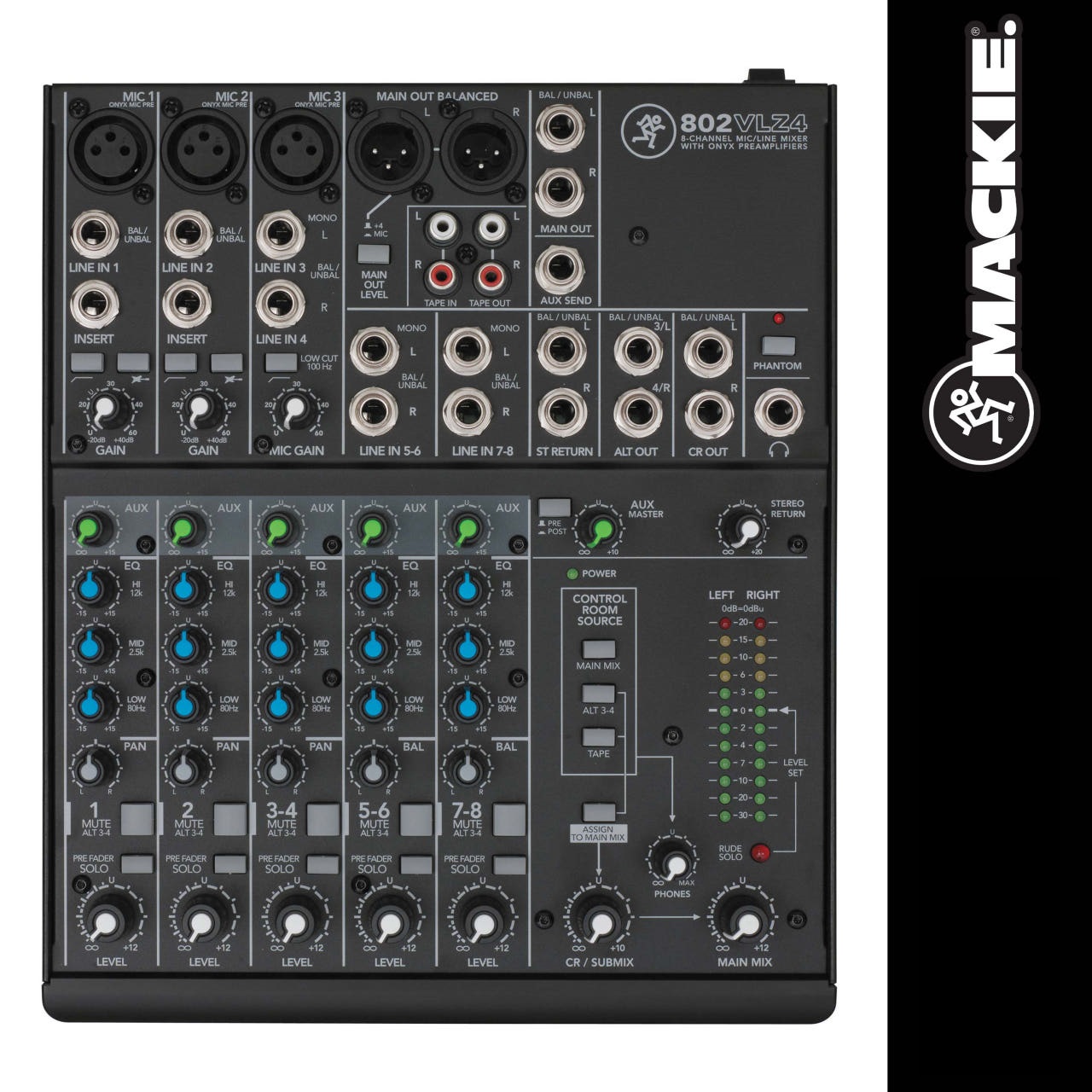 맥키 MACKIE 802VLZ4 소형 아날로그 믹서 8채널 제품 이미지
