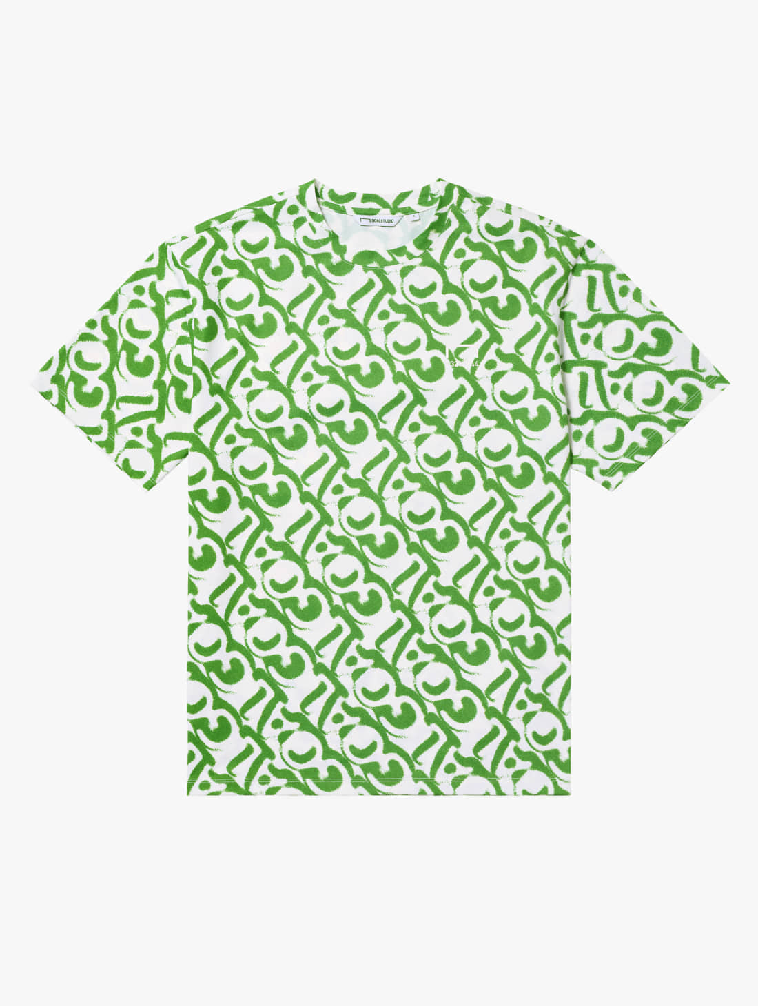 AIR DRY GRAFFITI LOGO TEE-GREEN - 상품 이미지