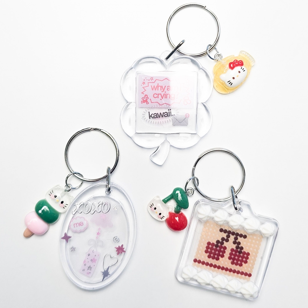 키링부자재 키링만들기 악세사리 부자재 붕어빵냥 당고냥 체리냥