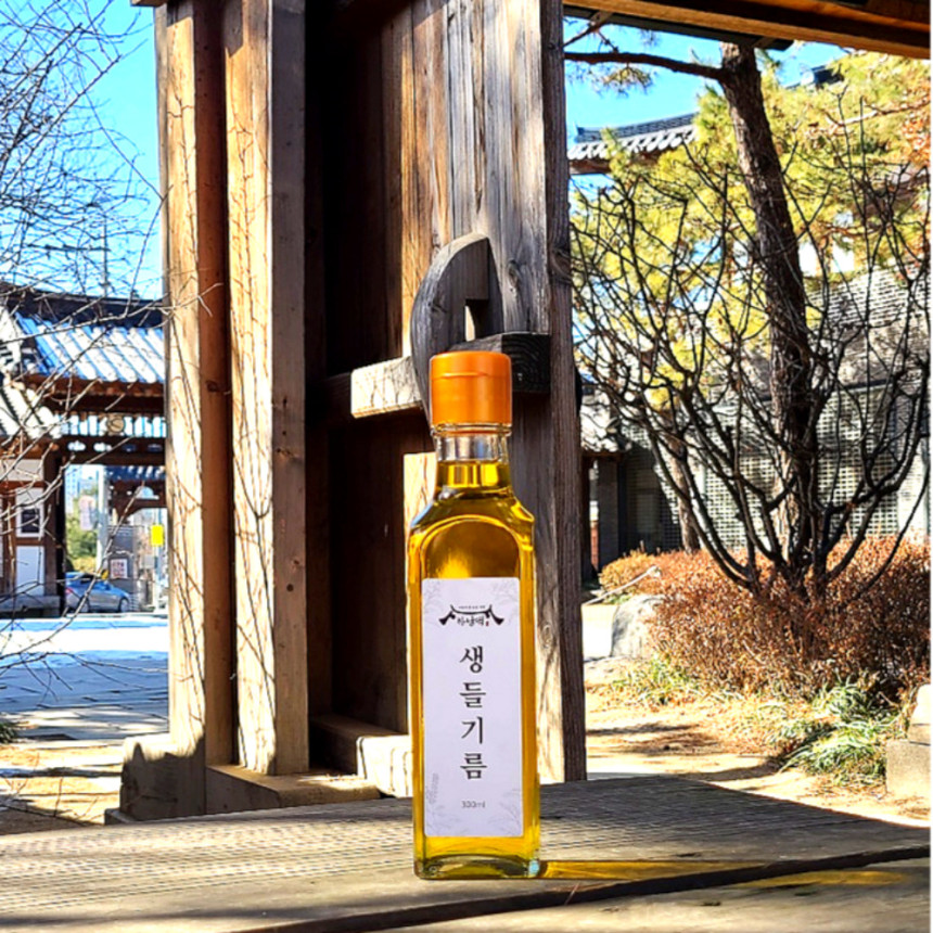 1+1 하남댁 저온압착 생들기름 300ml 통들깨 들깨기름 냉압착 사진 2
