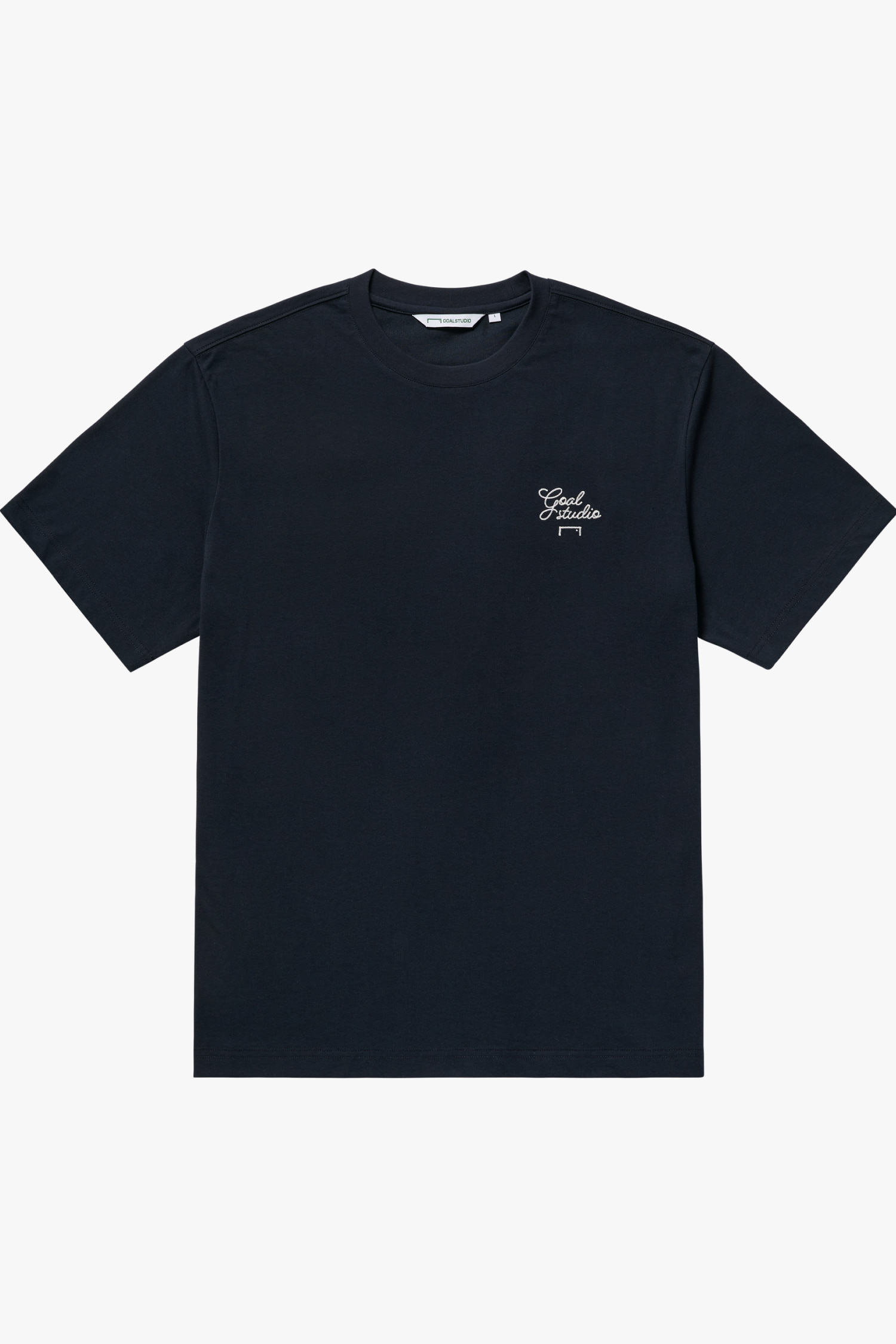 ESSENTIAL SCRIPT TEE-NAVY - 상세 이미지 2