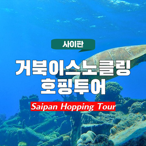 [사이판] 거북이 스노클링 호핑투어 바다낚시, 스노클링, 선상음식파티까지 - 상품 이미지