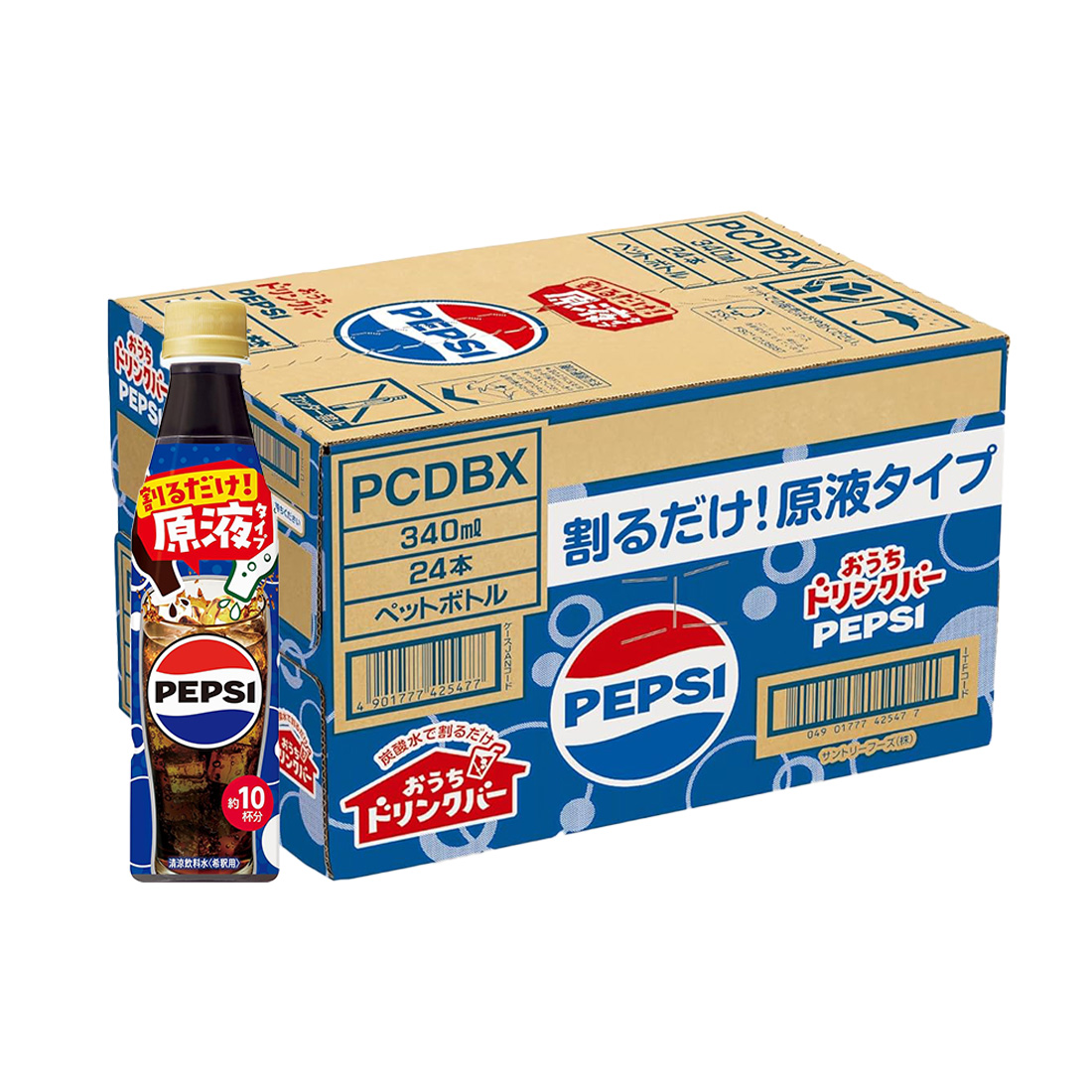 산토리 홈 드링크바 펩시콜라 농축 원액 340ml 24개세트