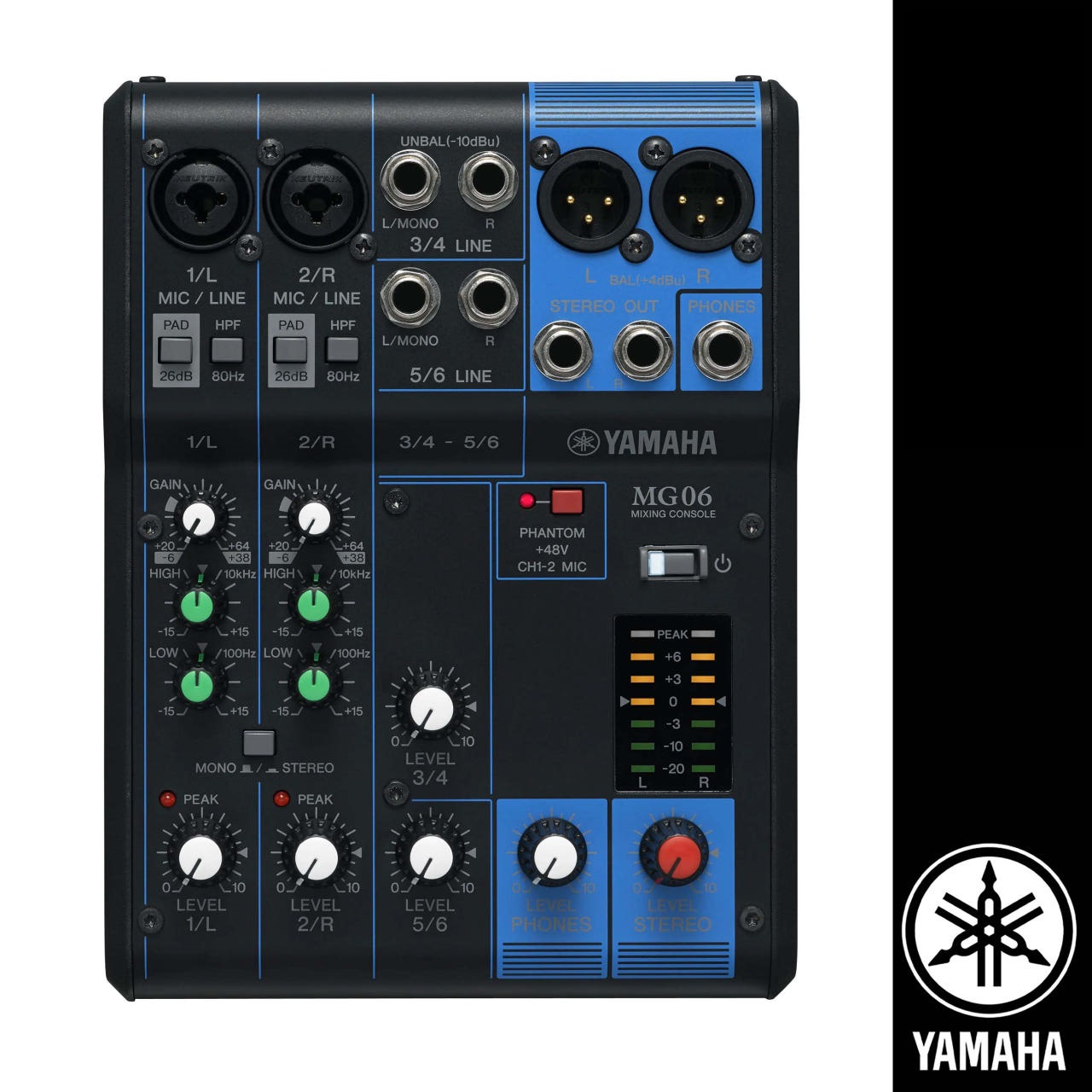 YAMAHA MG06 야마하 6채널 아날로그 오디오 믹서 - 상품 이미지