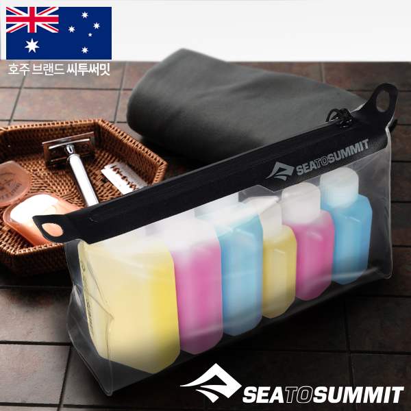 씨투써밋 TPU 클리어 집탑 세면 백 세트 캠핑 세면백 백패킹 경량 파우치 - 상세 이미지 3