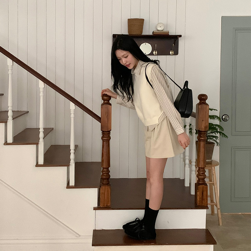 테인드 플리츠 핀턱 A라인 미니 스커트 sk6327 - 상세 이미지 3