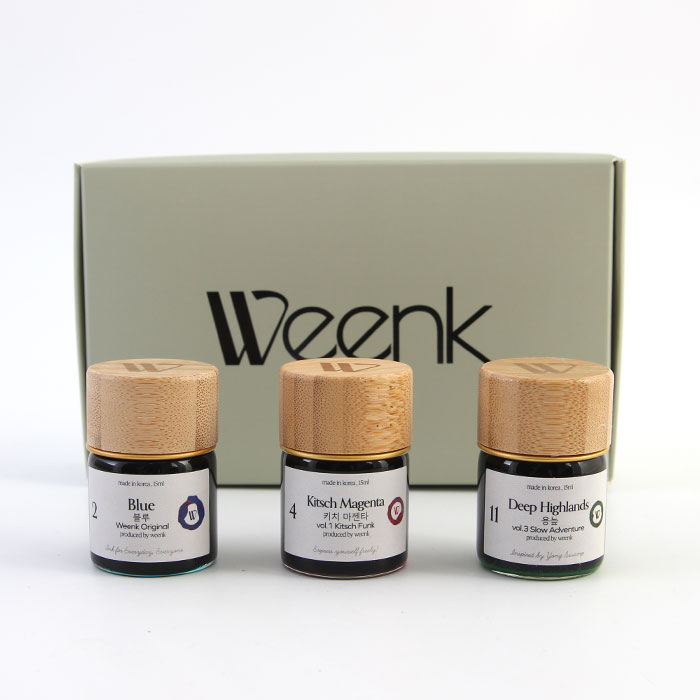 윙크 미니 병잉크 15ml 3종 세트 (16color) : 펜샵