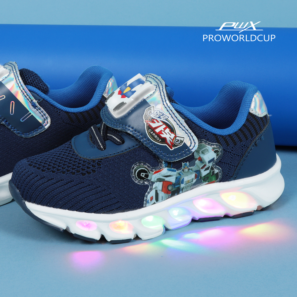[PWX]프로월드컵키즈 헬로카봇 디젤 라이팅운동화(BU)
