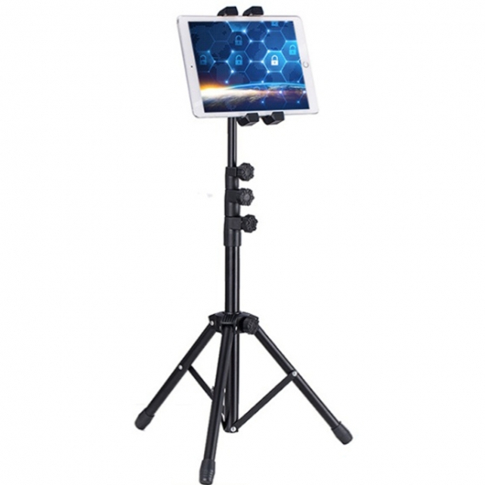 철제 태블릿삼각대 높이조절 스탠드 패드거치대 받침대