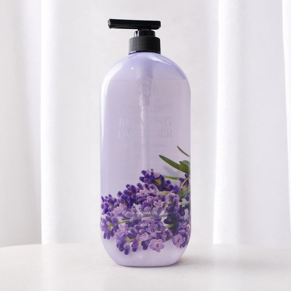 메가마트 LG 온더바디 더내추럴 릴랙싱 바디워시 라벤더 900ml - 상품 이미지